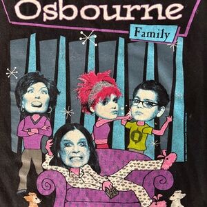 The Osbournes Show Ozzy TV Sharon Kelly T-Shirt Mens XL Osbourne's Short Sleeve